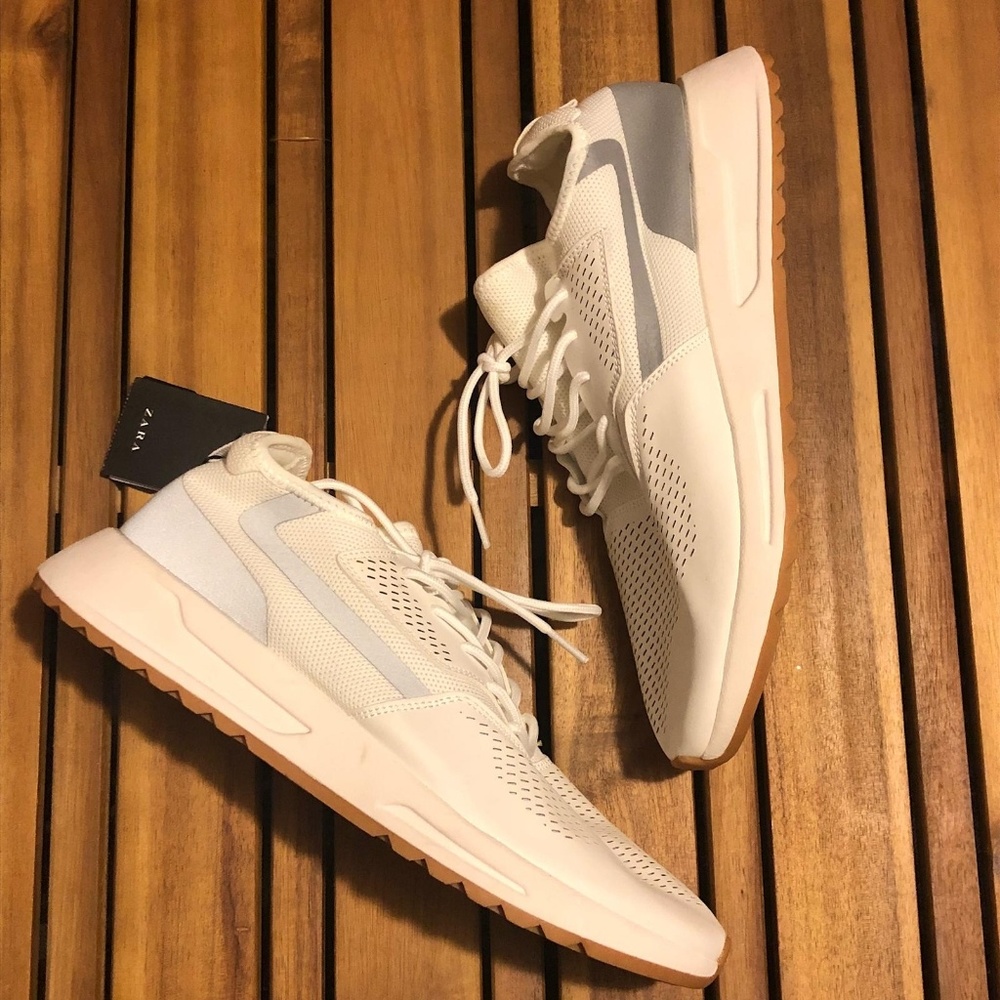 Nwt zara man white sneakers
